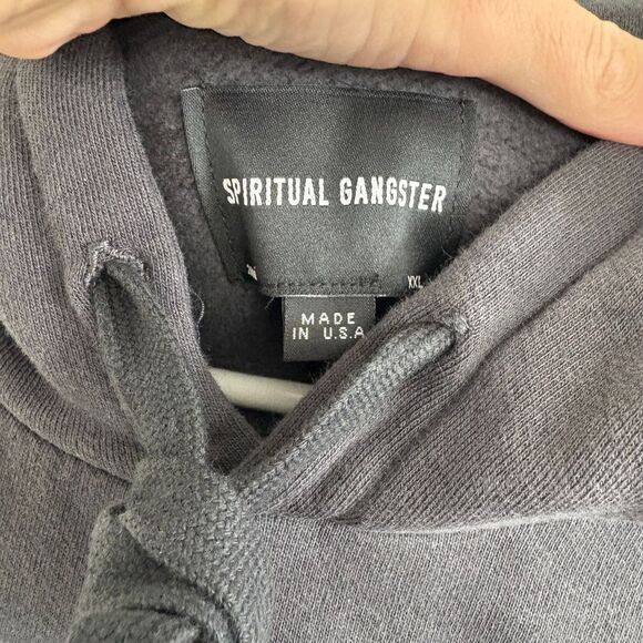 New Spiritual Gangster Monogram Classic Hoodie Comfort Sweatshirt Pullover XXL - Picture 7 of 7